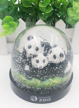 树脂工艺品卡通水晶球摆件透明圆球梦幻玻璃球房间布置装饰