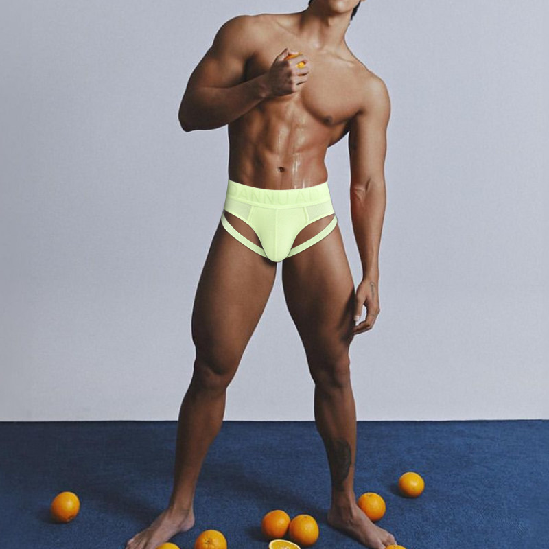 ADANNU男士三角内裤纯棉舒适透气低腰U凸大囊袋性感提臀纯色运动,淘宝优惠券,粉丝福利购,淘宝优惠卷