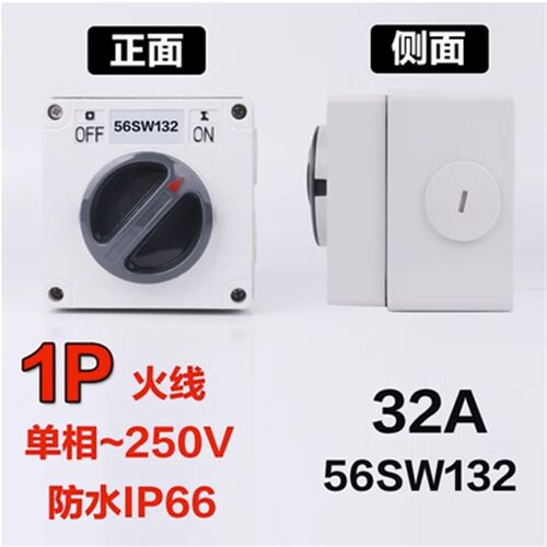 澳标防水开关56SW110/320隔离户外1P2P3P4P5P 10A20A32A40A50A63A - 图0