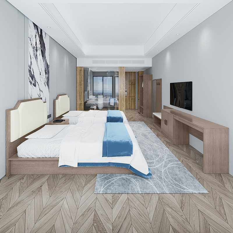 现代简约酒店床宾馆家具单人床架客房公寓民宿标间全套双人卧室床,淘宝优惠券,粉丝福利购,淘宝优惠卷