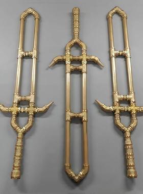 挺达五金圣锤圣剑大宝剑十字护手剑方天画戟摆件组装diy九环锡杖