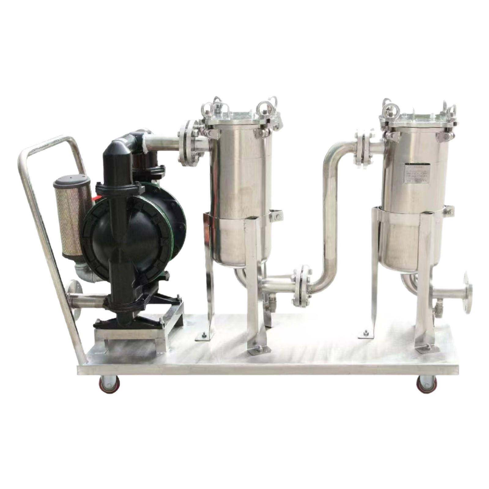 不锈钢移动式串联二级过滤器一体带泵液压油树脂果汁饮料柴油胶水,淘宝优惠券,粉丝福利购,淘宝优惠卷