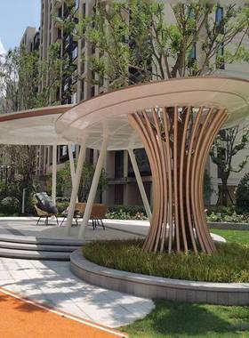 不锈钢校园雕塑学校大型户外景观金属雕塑公园广场树叶大型雕塑