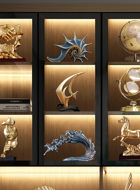 创意办公室装饰摆件轻奢高档玄关酒柜书K柜桌面摆设家居软装饰品