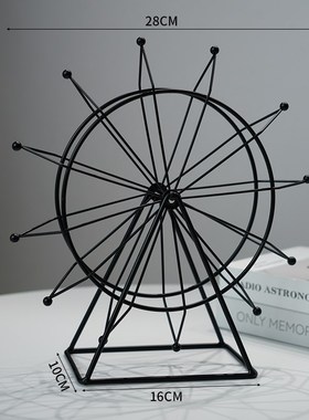 简约现代客厅电视柜m酒柜装饰品摆件创意旋转摩天轮办公室桌面摆