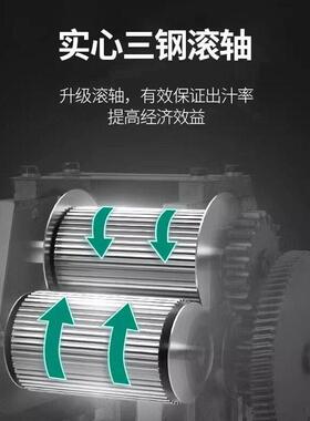 甘蔗榨汁机摆摊电动全自动电小型简易不锈钢充电多功能甘蔗机