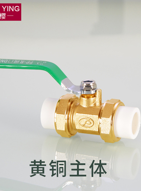 PPR双头活接阀门加厚全铜内外丝球阀开关4分20 6分25PPR水管配件
