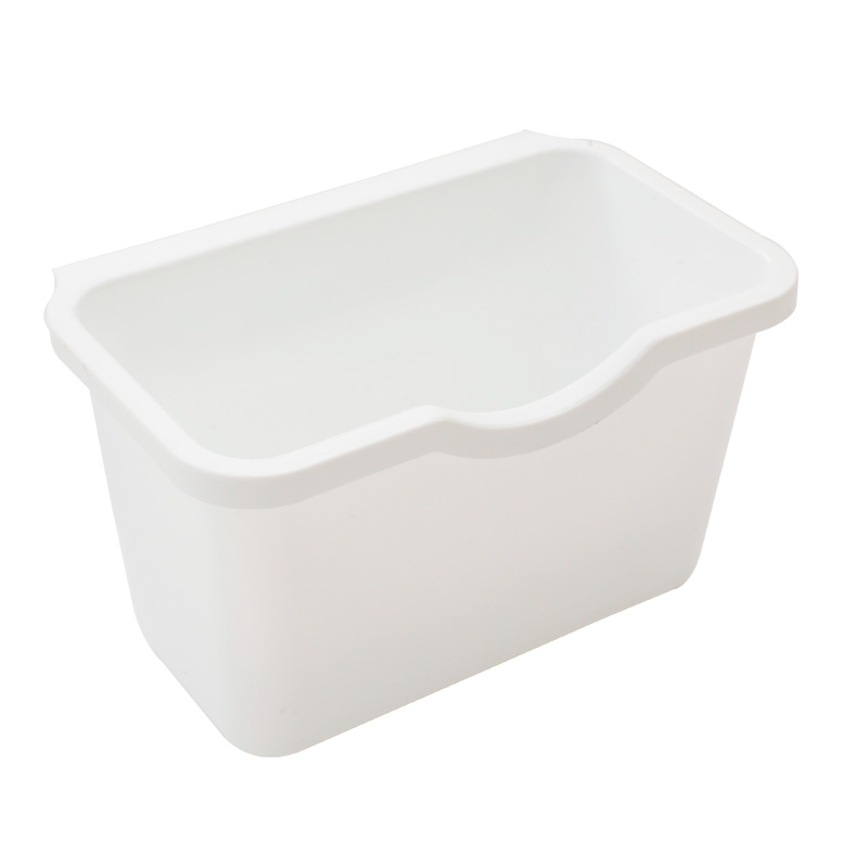 MZao日式厨房橱柜门式可挂式垃圾桶家用无盖塑料收纳盒壁挂篓悬挂 - 图3