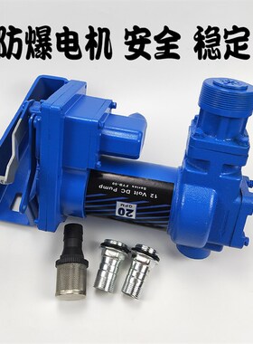 自吸式防爆汽油泵12V24V220V车载小型加油机自动电动抽油泵甲醇