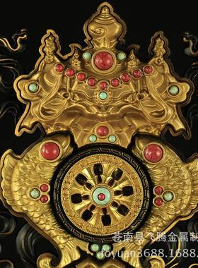 法器 尼泊尔纯铜八吉祥摆件 组合八宝 八吉祥组合体