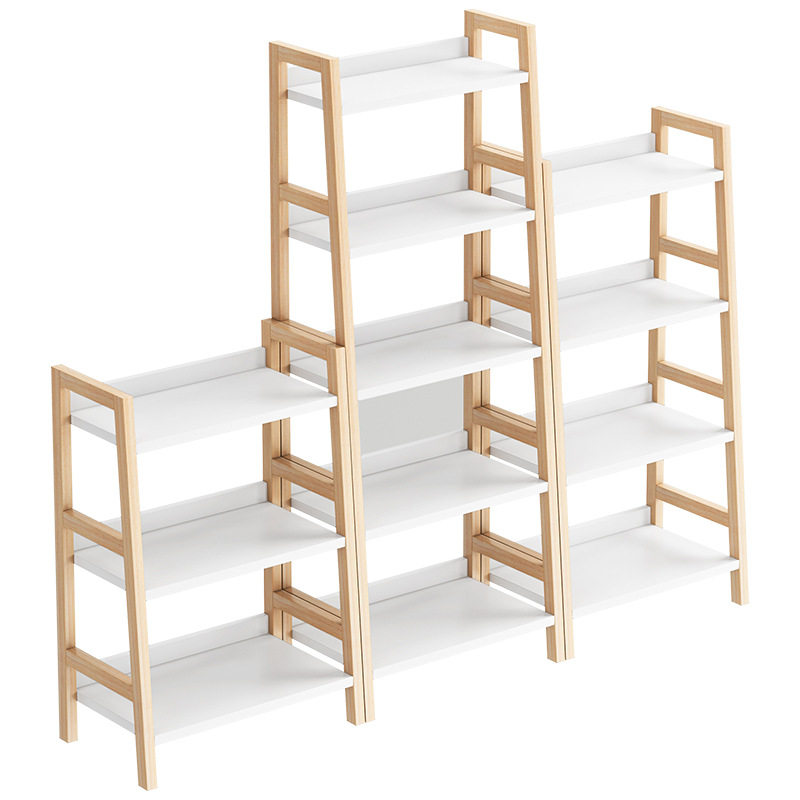 北欧书架落地简易客厅创意储物柜卧室梯形架子多层收纳置物架书柜,淘宝优惠券,粉丝福利购,淘宝优惠卷