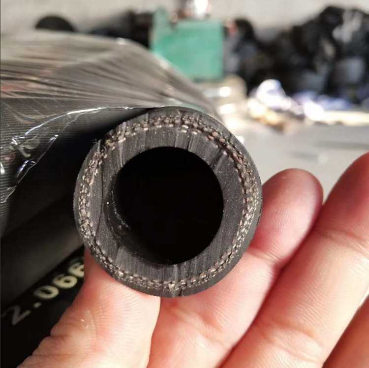 黑色夹布橡胶输水管高压耐高温蒸汽软管耐磨喷沙胶管耐油管123寸4 - 图2