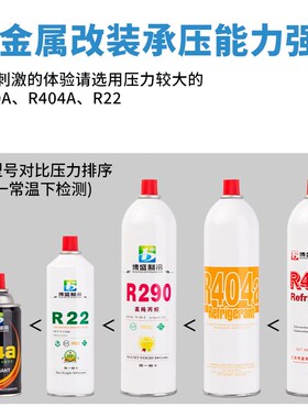 忽必烈冷媒r290玩具p1冷媒高纯134a冷媒r22制冷剂410a冷媒404直充