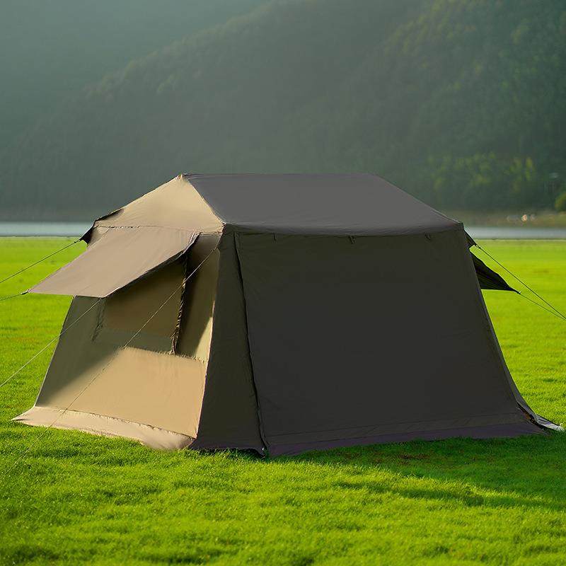 户外屋脊13帐篷便携式野营两室一厅黑胶露营自动速开折叠防雨加厚,淘宝优惠券,粉丝福利购,淘宝优惠卷