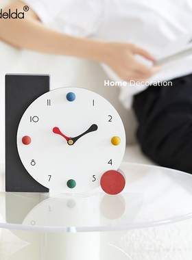 Mndeld桌面装饰家居饰品座钟电视柜装饰品台钟入户玄关