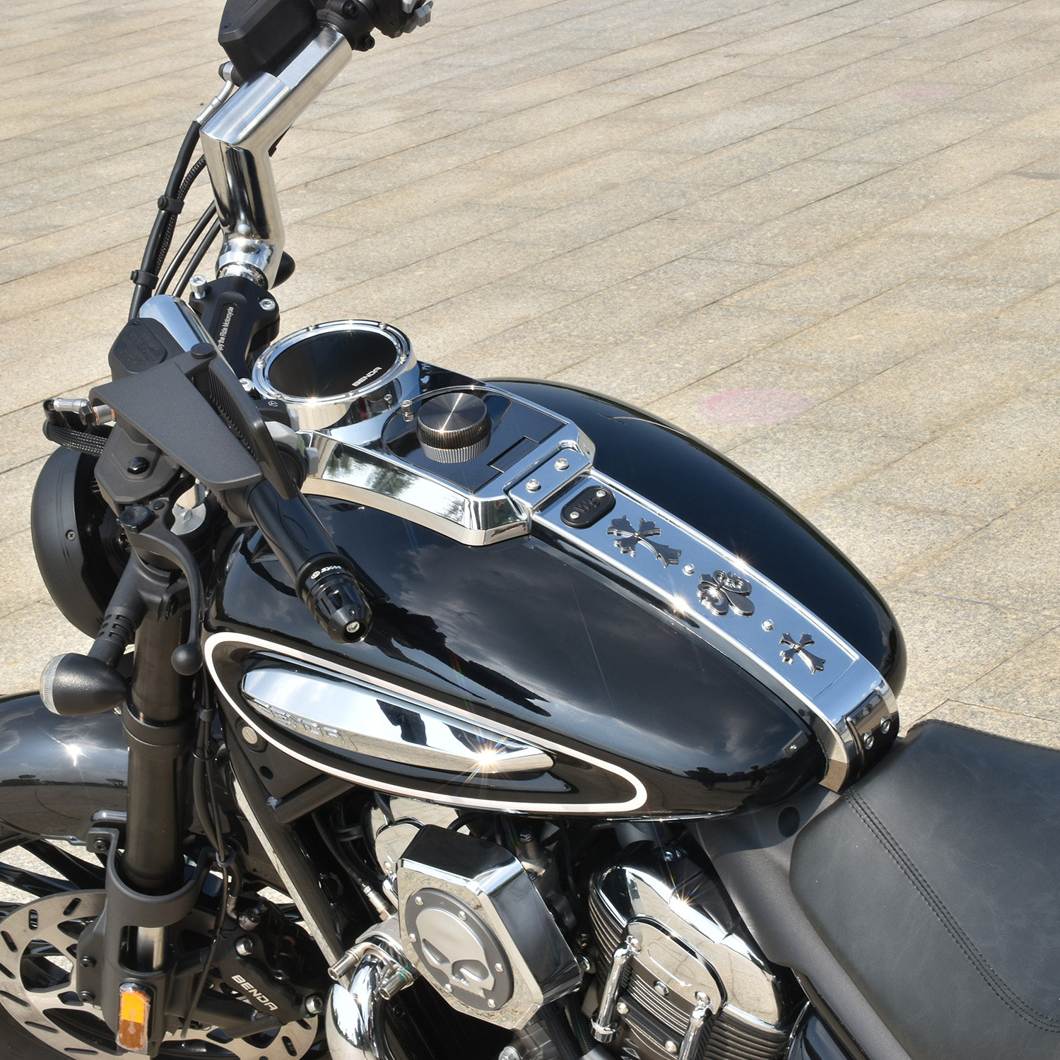 奔达摩托车金吉拉350ACE改装配件电镀油箱仪表罩防烫罩前挡泥板,淘宝优惠券,粉丝福利购,淘宝优惠卷