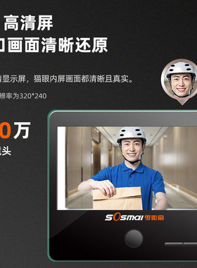 CR93/95猫眼监视摄影镜头可视门铃家用电子无线智能猫眼门镜防盗