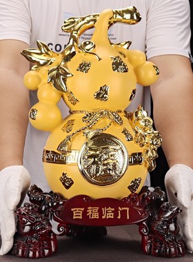 百福临门葫芦摆件乔迁送礼开业礼品酒柜玄关电视柜客厅房间装饰品