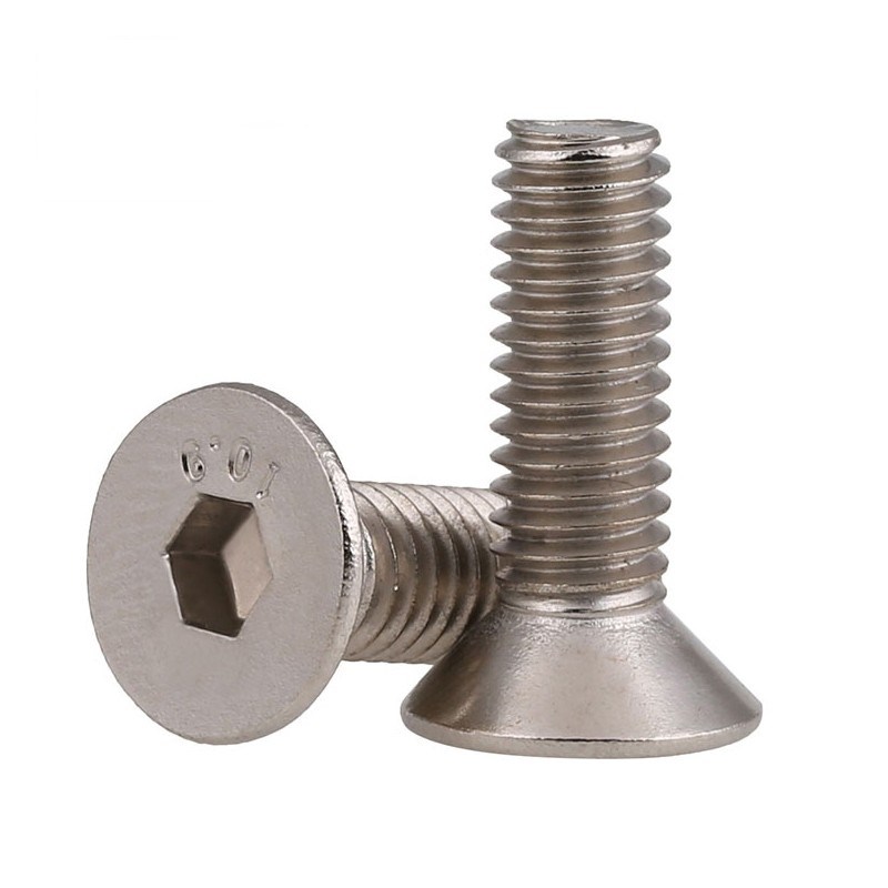 10.9级镀镍沉头内六角螺丝螺钉平头M1.6 M2 M2.5*3x4x5x6x8x10x12 - 图3