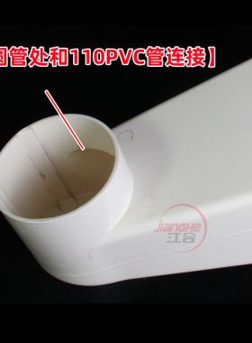 侧排雨水斗pvc女儿墙出水口110水管配件水簸箕排水管塑料硬地漏器