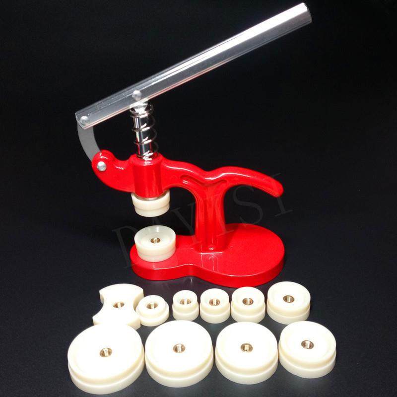 Capping machine, light press, pressure gauge, battery maintenance and replacement, watch tools