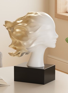 艺术氛围感e抽象人物摆件高级感雕塑客厅酒柜展示架玄关书房装饰