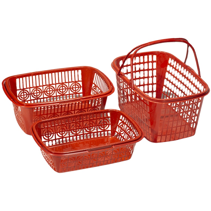 水果篮采摘篮杨梅篮草莓篮手提平底方形塑料一次性篮筐包邮加厚 - 图0
