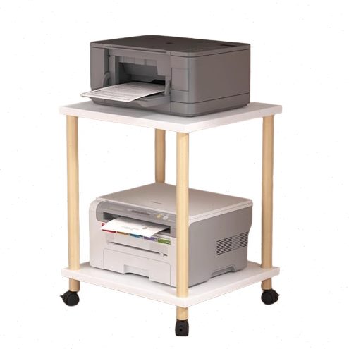 打印机置物架落地架子放置柜小桌子桌下柜子支架收纳架托盘可移动 - 图3