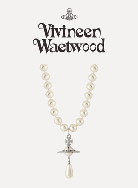 土星水滴珍珠项链女配饰高级感