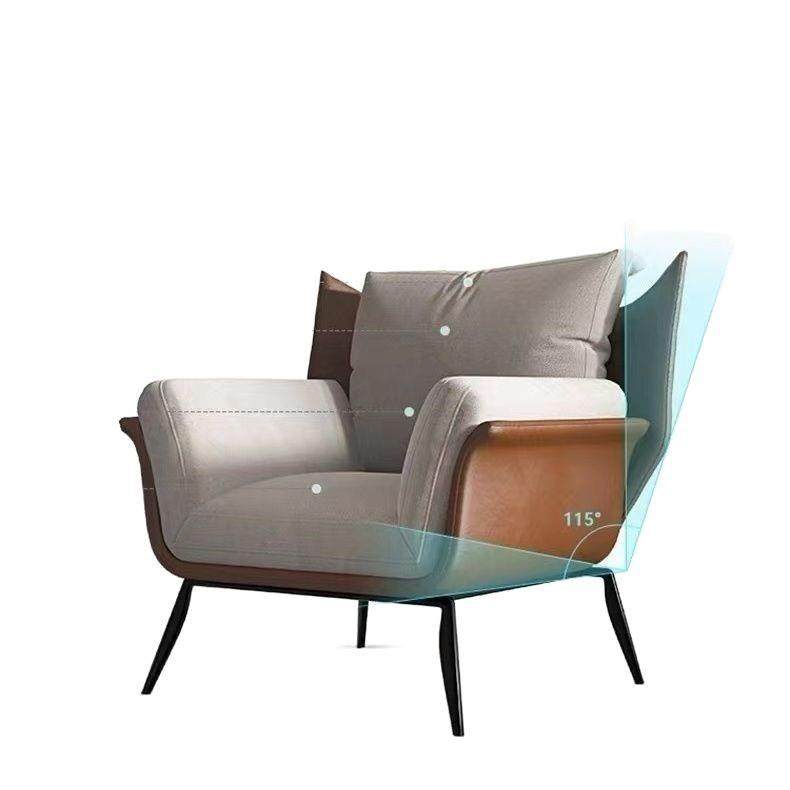 意式轻奢极简单人椅咖啡厅客厅阳台新中式现代懒人椅躺休闲沙发椅,淘宝优惠券,粉丝福利购,淘宝优惠卷