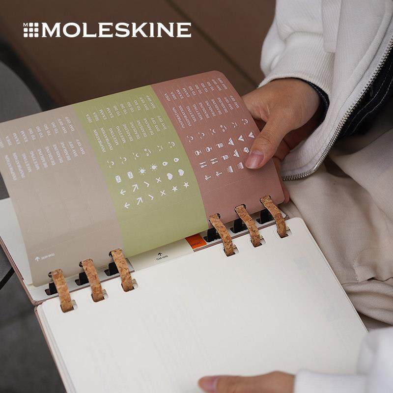 Moleskine 2025年12个月Spiral系列硬面周计划/月计划本活页软面,淘宝优惠券,粉丝福利购,淘宝优惠卷