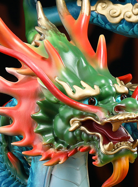 龙购盛世铜龙摆件招财客厅玄关办公室生肖龙装饰品公司开业礼物