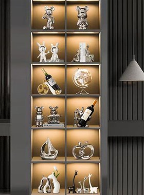 轻奢入户玄关摆件家居饰品电视柜餐柜客厅钥匙收纳托盘高档软装