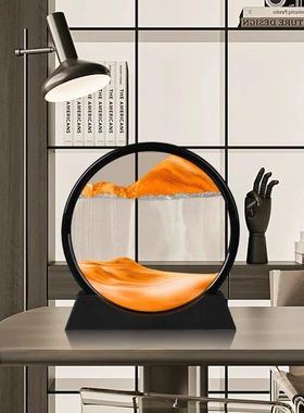 创意流沙画 画摆件玻璃沙漏客厅酒柜电视柜装饰品送女生同学生日