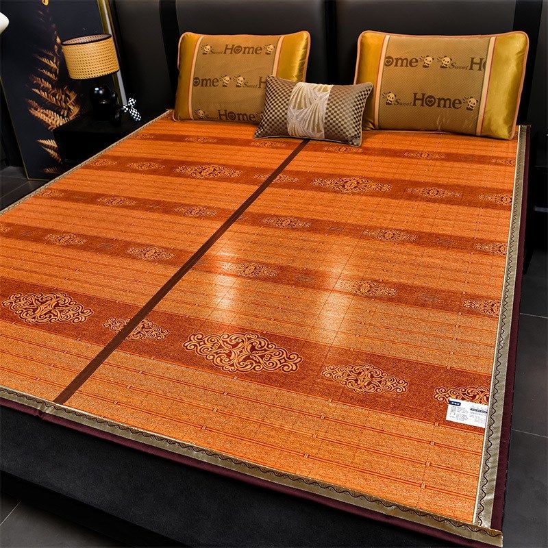 凉席竹席2024夏季双人草席夏天可折叠两用学生单人冰丝席子藤席子,淘宝优惠券,粉丝福利购,淘宝优惠卷