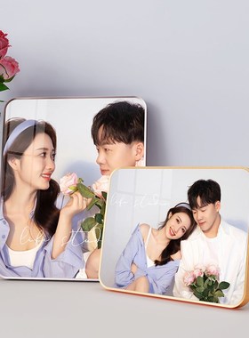 婚纱照相框摆台桌面摆件照片定制洗结婚照做成客厅玄关装饰打印加