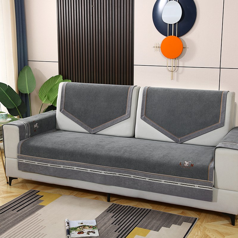 沙发垫四季通用防滑盖巾2023新款现代简约沙发套罩全包夏季坐垫子 - 图1