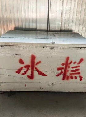 农村道具冰棍老式冰糕箱80后怀旧老物件摆件旧物件古董收藏老箱子