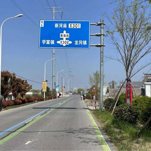 交通标志牌高速龙门架标识牌道路反光指示牌警示牌F提示标志杆 - 图2