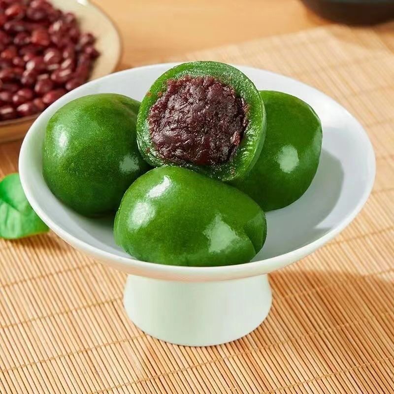青团蛋黄肉松红豆沙味清明粿麻薯糯米糕点