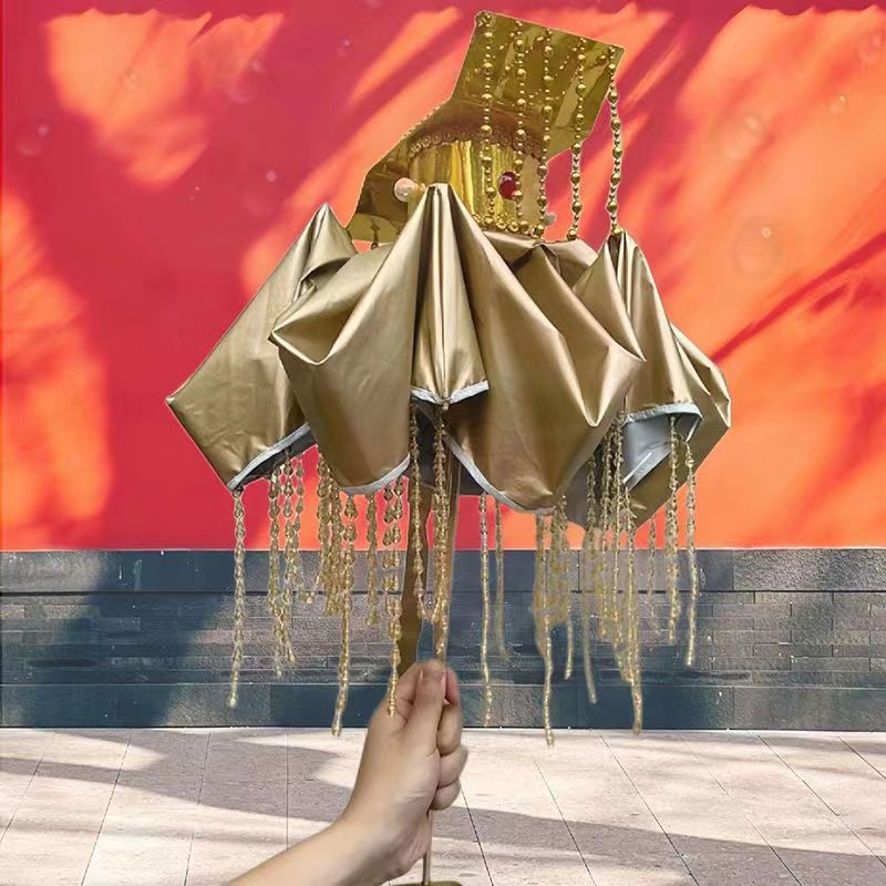 飞恋伞厂吾皇的雨伞创意新奇搞笑炫酷遮阳伞雨伞学生黑胶抗UV - 图3