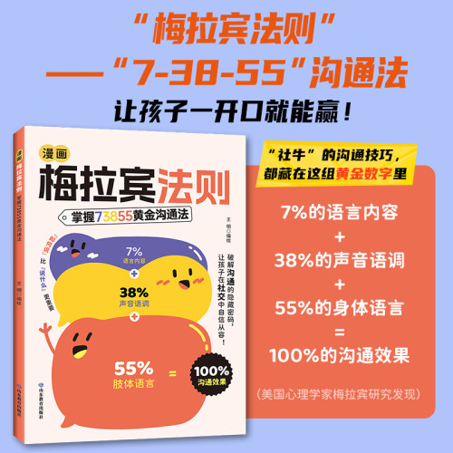 漫画梅拉宾法则正版书籍儿童沟通表达社交能力指南书籍让孩子学会情感沟通学会正确的表达方式开启顺畅沟通之旅家庭育儿指南手册 - 图0