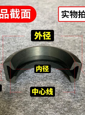 拷贝林三元乙丙密封圈EPDM哈夫节抱箍胶圈垫圈 O型沟槽卡箍水处理