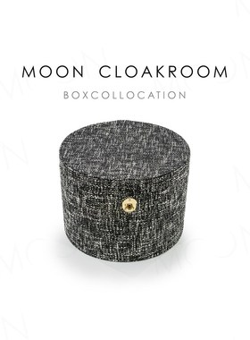 MOON慕空间样板房收纳盒衣帽间装饰品衣柜布艺收纳桶道具软装摆件