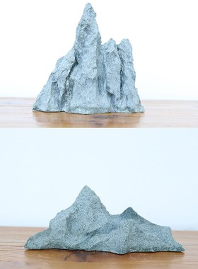 仿真假山石摆件园艺花卉盆景鱼缸枯山水微景观造景奇石摆设观赏石