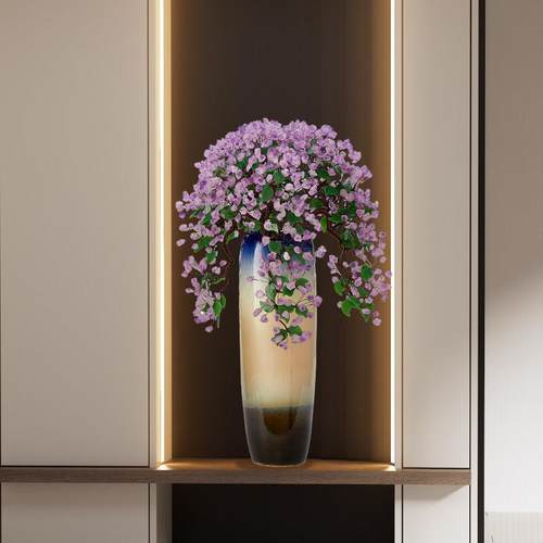 紫水晶大花瓶摆件客厅落地酒店大堂别墅楼梯转角轻奢高级感装饰品 - 图1