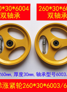 永河北东方 通力 蒂电梯涨紧轮 大限速器涨紧装置 260*30*6003
