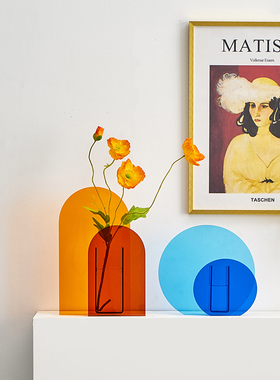 现代轻奢b北欧客厅电视柜玄关花瓶摆件创意艺术茶几桌面花艺装饰