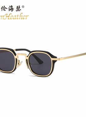 新款时尚小框太阳镜61060 欧美经典复古墨镜 跨境百搭太阳眼镜女