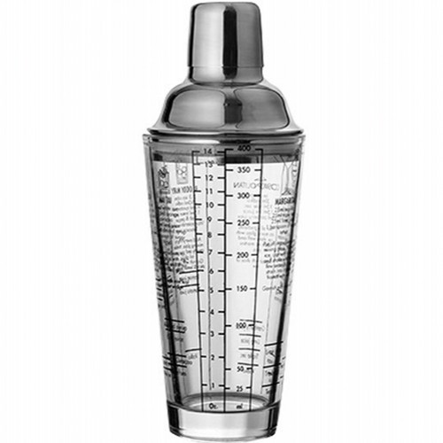 玻璃雪克壶套装刻度摇酒器带配方三段式调酒器鸡尾酒工具手摇杯子 - 图3